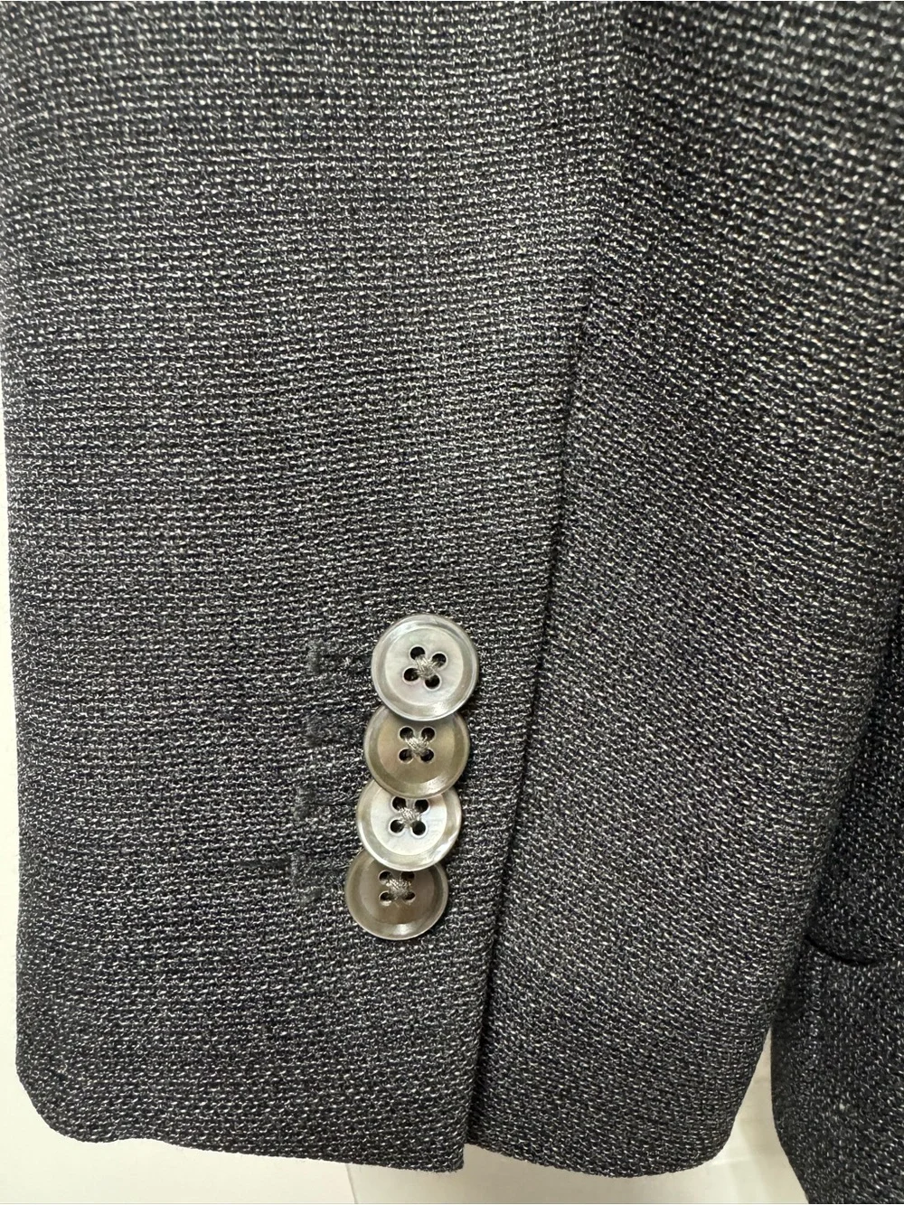 Men's Banana Republic Gray Two-Button Blazer - modern slim fit